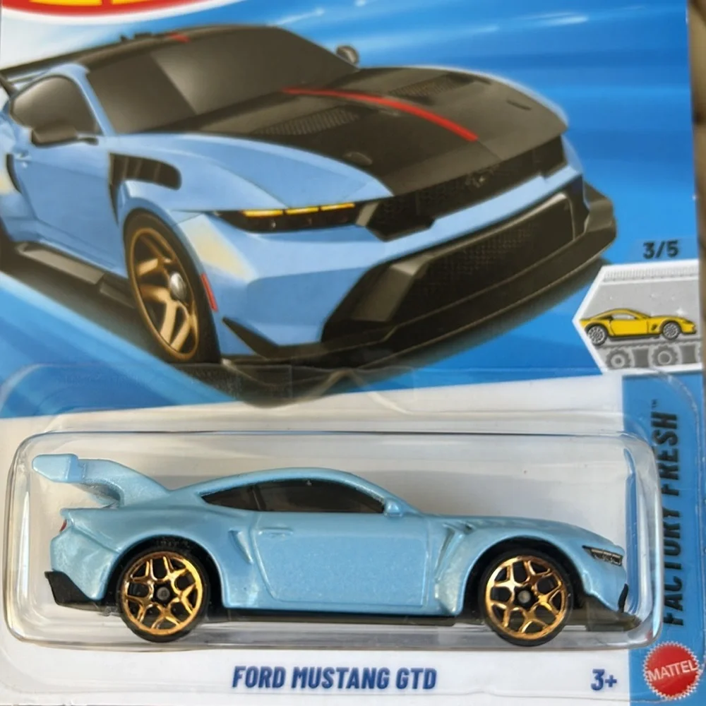 Hot Wheels Ford Mustang GTD Blue Pony Racing Car Hotwheels Racer 2026 New